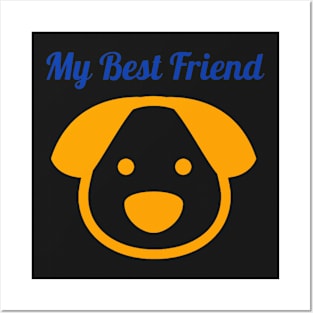 My best friend dog T-shirt Posters and Art